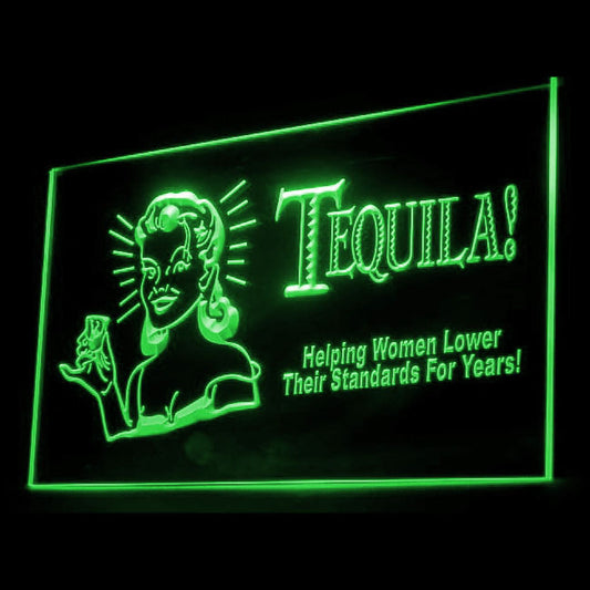 170060 Tequila Bar Helping Bar Pub Home Decor Open Display illuminated Night Light Neon Sign 16 Color By Remote