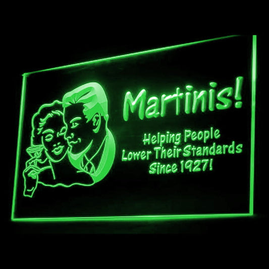 170061 Martinis Helping People Bar Pub Home Decor Open Display illuminated Night Light Neon Sign 16 Color By Remote