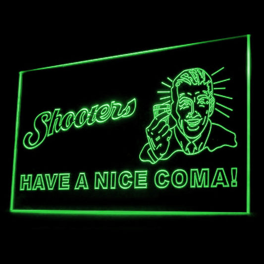 170071 Shooters Have A Nice Coma Humor Bar Home Decor Open Display illuminated Night Light Neon Sign 16 Color By Remote