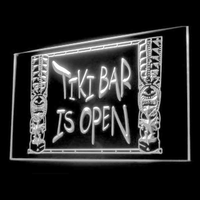 170072 Tiki Bar Happy Hours Beer Home Decor Open Display illuminated Night Light Neon Sign 16 Color By Remote