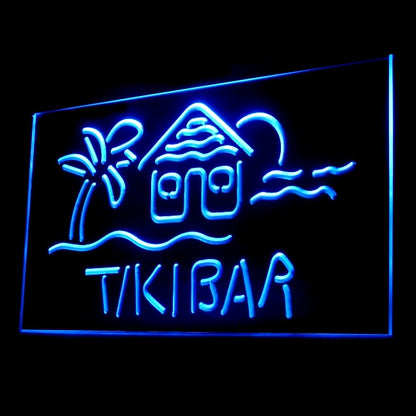 170073 Tiki Bar Happy Hours Beer Home Decor Open Display illuminated Night Light Neon Sign 16 Color By Remote