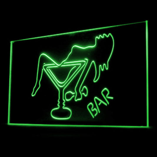 170089 Bar Cocktails Pub Club Home Decor Open Display illuminated Night Light Neon Sign 16 Color By Remote