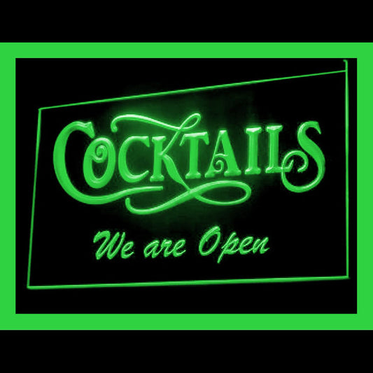 170101 Cocktails We Are Bar Home Decor Open Display illuminated Night Light Neon Sign 16 Color By Remote