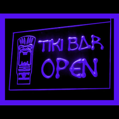 170102 Tiki Bar Happy Hours Beer Home Decor Open Display illuminated Night Light Neon Sign 16 Color By Remote