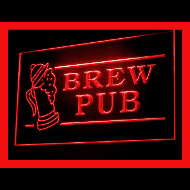 170117 Brew Pub Bar Club Home Decor Open Display illuminated Night Light Neon Sign 16 Color By Remote
