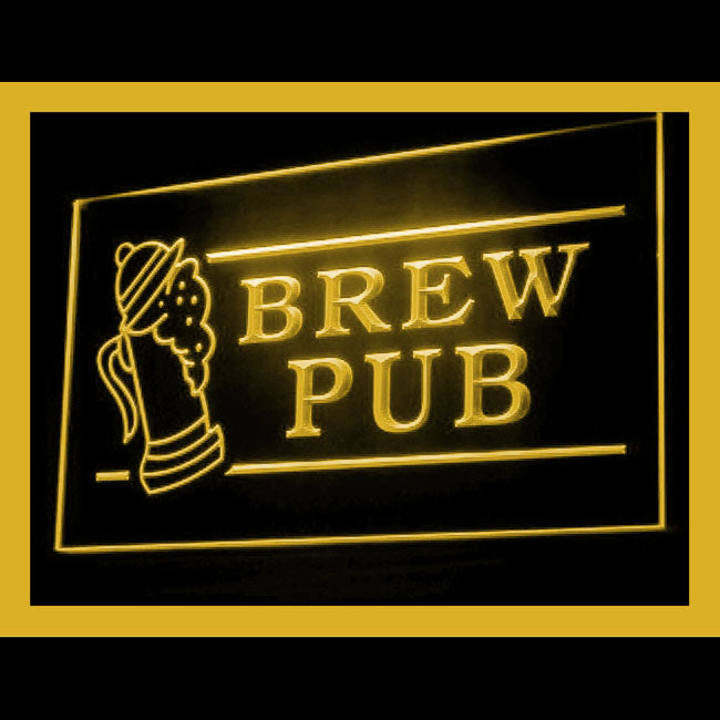 170117 Brew Pub Bar Club Home Decor Open Display illuminated Night Light Neon Sign 16 Color By Remote