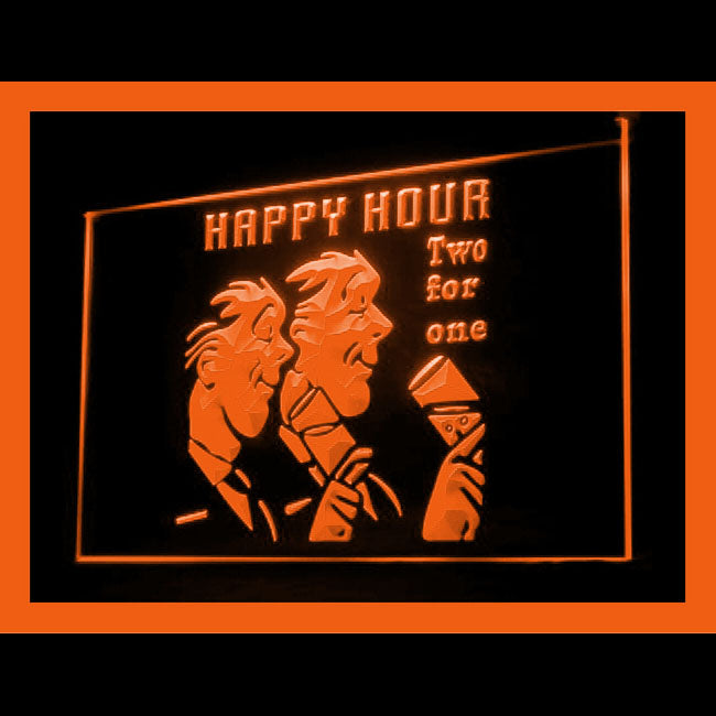 170124 Happy Hour 2 For 1 Bar Beer Pub Home Decor Open Display illuminated Night Light Neon Sign 16 Color By Remote