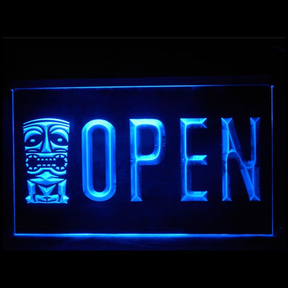 170145 Tiki Bar Beer Pub Home Decor Open Display illuminated Night Light Neon Sign 16 Color By Remote