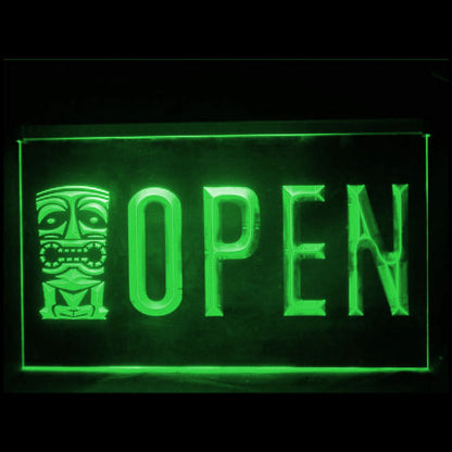 170145 Tiki Bar Beer Pub Home Decor Open Display illuminated Night Light Neon Sign 16 Color By Remote