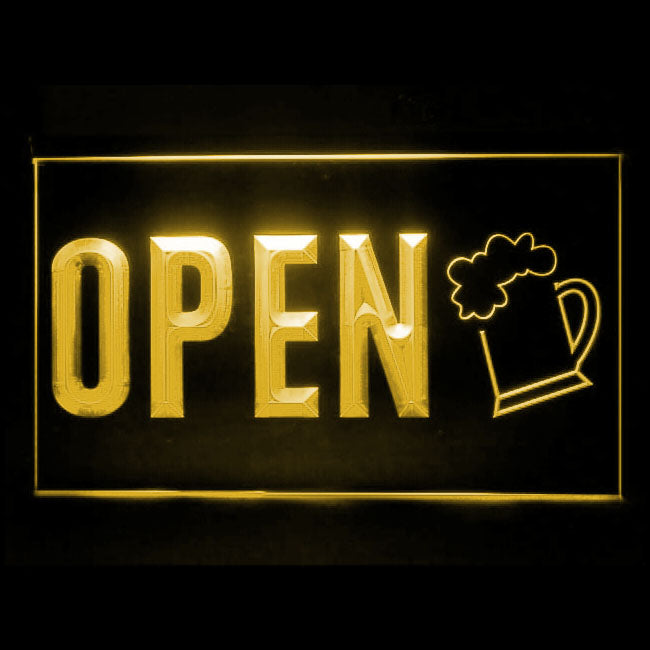 170154 Bar Happy Hours Beer Home Decor Open Display illuminated Night Light Neon Sign 16 Color By Remote