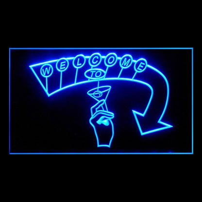 170162 Welcome to Cocktails Bar Pub Home Decor Open Display illuminated Night Light Neon Sign 16 Color By Remote