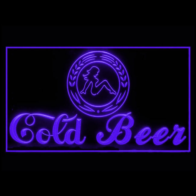 170166 Cold Beer Bar Pub Club Home Decor Open Display illuminated Night Light Neon Sign 16 Color By Remote