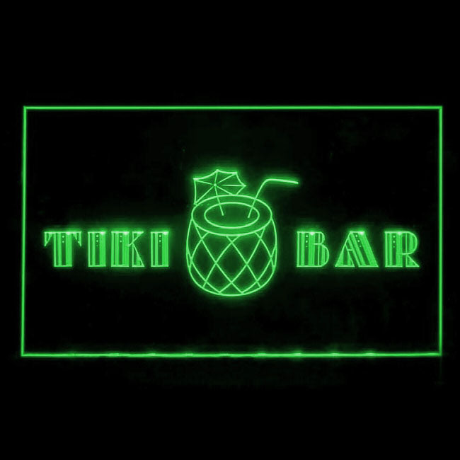 170169 Tiki Bar Happy Hours Beer Home Decor Open Display illuminated Night Light Neon Sign 16 Color By Remote
