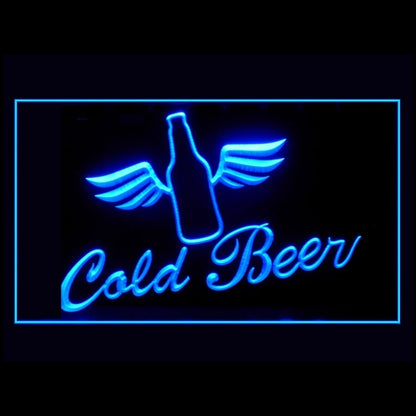 170184 Cold Beer Bar Pub Club Home Decor Open Display illuminated Night Light Neon Sign 16 Color By Remote