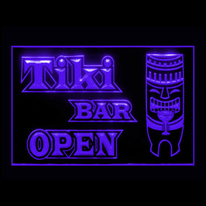 170196 Tiki Bar Happy Hours Beer Home Decor Open Display illuminated Night Light Neon Sign 16 Color By Remote