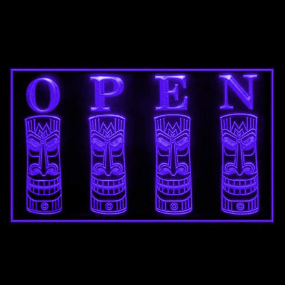 170199 Tiki Bar Happy Hours Beer Home Decor Open Display illuminated Night Light Neon Sign 16 Color By Remote