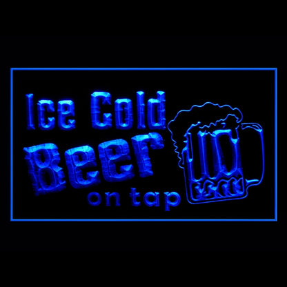 170217 Ice Cold Beer Bar Home Decor Open Display illuminated Night Light Neon Sign 16 Color By Remote