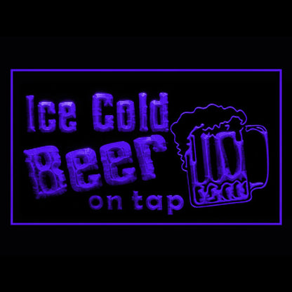 170217 Ice Cold Beer Bar Home Decor Open Display illuminated Night Light Neon Sign 16 Color By Remote