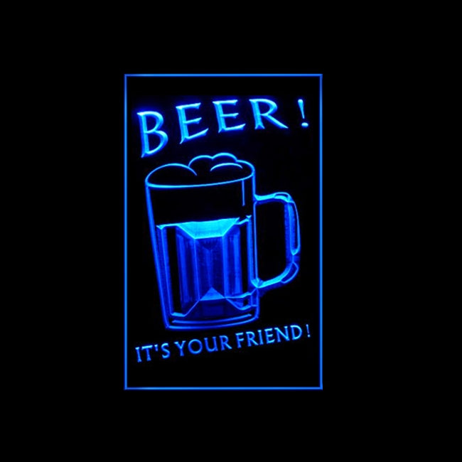 170236 Ice Cold Beer Bar Home Decor Open Display illuminated Night Light Neon Sign 16 Color By Remote