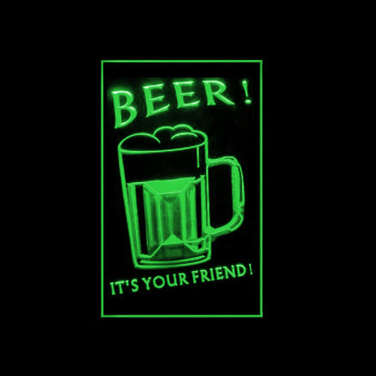 170236 Ice Cold Beer Bar Home Decor Open Display illuminated Night Light Neon Sign 16 Color By Remote