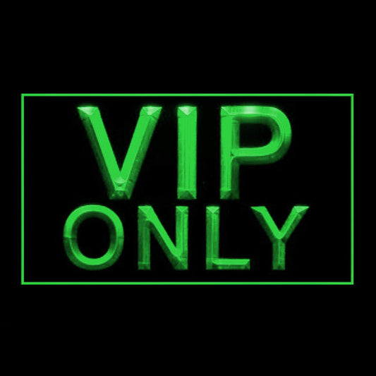 170239 VIP Only Bar Beer Pub Home Decor Open Display illuminated Night Light Neon Sign 16 Color By Remote