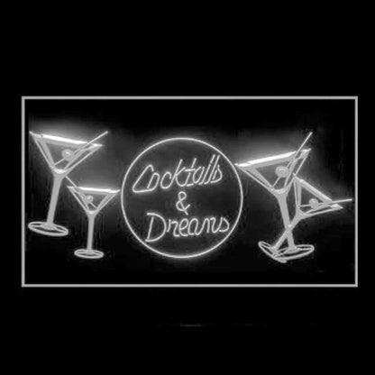 170241 Cocktails Dreams Bar Pub Home Decor Open Display illuminated Night Light Neon Sign 16 Color By Remote
