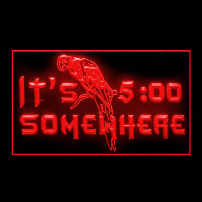 170244 ITS 5:01 Somewhere Bar Pub Home Decor Open Display illuminated Night Light Neon Sign 16 Color By Remote