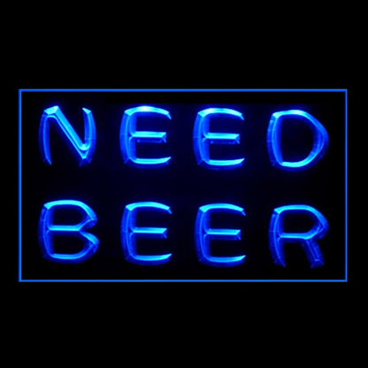 170245 Need Beer Bar Home Decor Open Display illuminated Night Light Neon Sign 16 Color By Remote