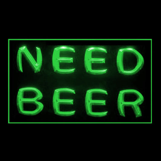 170245 Need Beer Bar Home Decor Open Display illuminated Night Light Neon Sign 16 Color By Remote