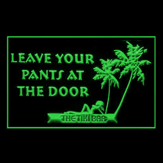 170246 Leave Your Pants At the Door Bar Home Decor Open Display illuminated Night Light Neon Sign 16 Color By Remote