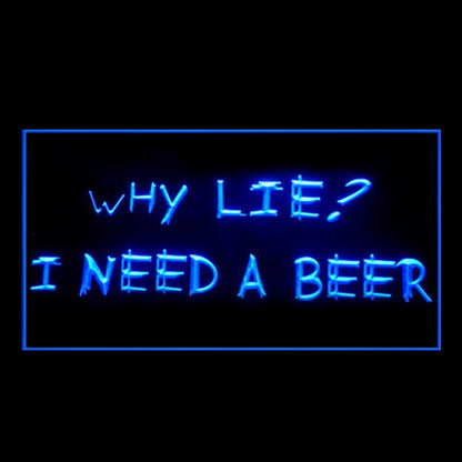 170247 I Need A Beer Bar Home Decor Open Display illuminated Night Light Neon Sign 16 Color By Remote