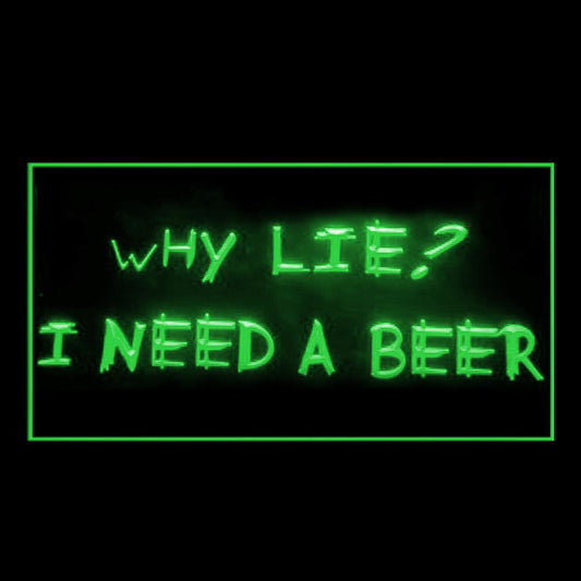 170247 I Need A Beer Bar Home Decor Open Display illuminated Night Light Neon Sign 16 Color By Remote