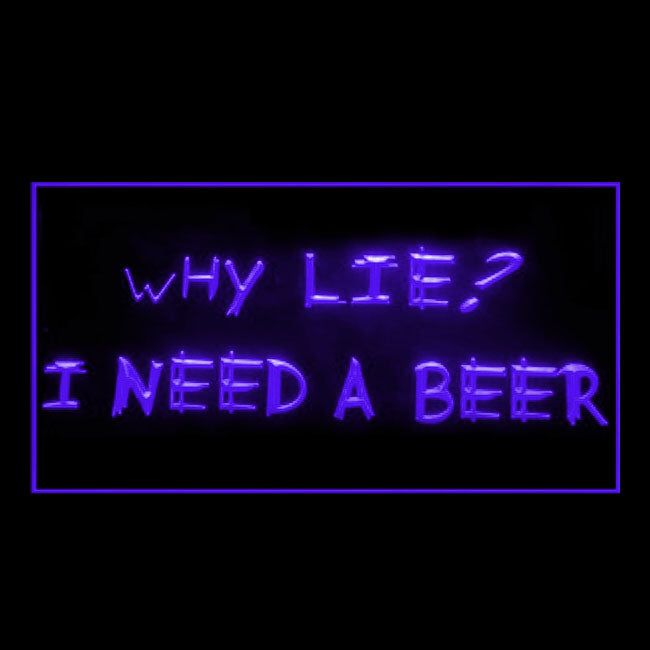 170247 I Need A Beer Bar Home Decor Open Display illuminated Night Light Neon Sign 16 Color By Remote