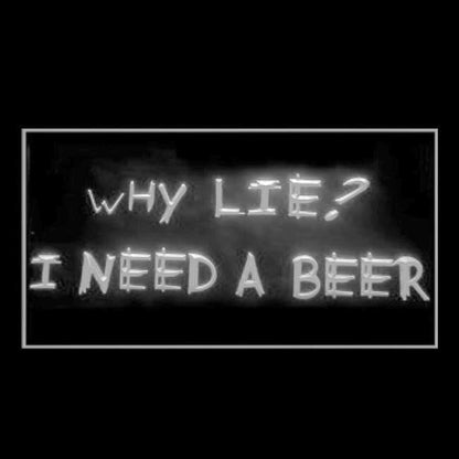 170247 I Need A Beer Bar Home Decor Open Display illuminated Night Light Neon Sign 16 Color By Remote