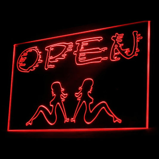180004 Open Sexy Girl Dancing Club Adult Store Shop Home Decor Open Display illuminated Night Light Neon Sign 16 Color By Remote
