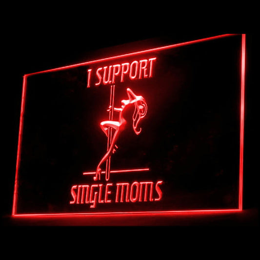 180010 Exotic Dancer Support Moms Pole Sexual Home Decor Open Display illuminated Night Light Neon Sign 16 Color By Remote