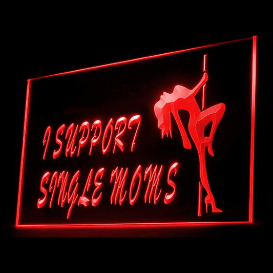180013 Exotic Dancer Support Moms Pole Sexual Home Decor Open Display illuminated Night Light Neon Sign 16 Color By Remote