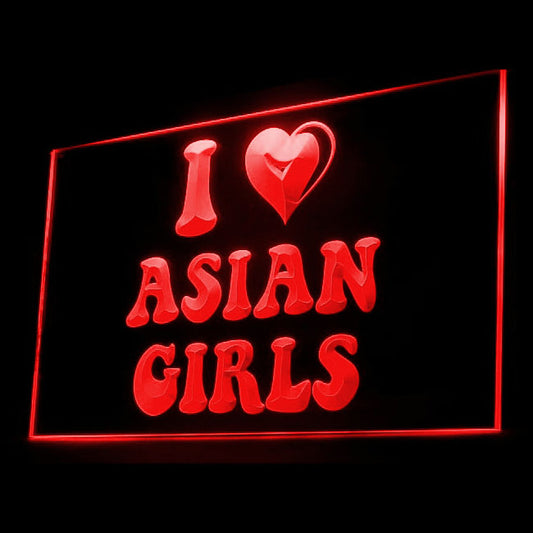 180022 Love Asian Girls Adult Store Shop Home Decor Open Display illuminated Night Light Neon Sign 16 Color By Remote