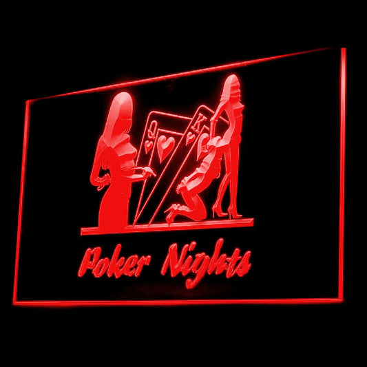 180027 Poker Night Gambling Casino Man Cave Home Decor Open Display illuminated Night Light Neon Sign 16 Color By Remote