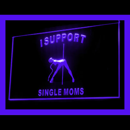 180048 Exotic Dancer Support Moms Pole Sexual Home Decor Open Display illuminated Night Light Neon Sign 16 Color By Remote