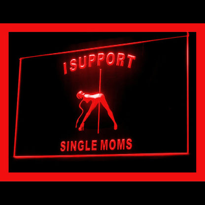 180048 Exotic Dancer Support Moms Pole Sexual Home Decor Open Display illuminated Night Light Neon Sign 16 Color By Remote