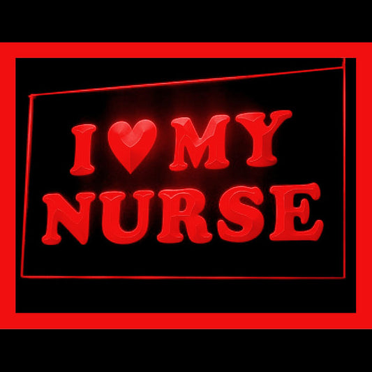 180051 I love My Nurse Adult Store Shop Home Decor Open Display illuminated Night Light Neon Sign 16 Color By Remote
