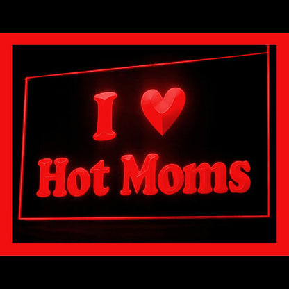 180052 love Hot Moms Adult Store Shop Home Decor Open Display illuminated Night Light Neon Sign 16 Color By Remote