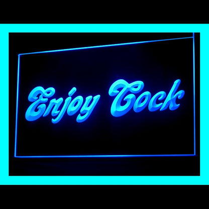 180053 Enjoy Cock Funny Adult Store Shop Home Decor Open Display illuminated Night Light Neon Sign 16 Color By Remote