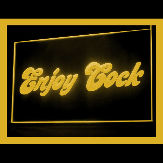 180053 Enjoy Cock Funny Adult Store Shop Home Decor Open Display illuminated Night Light Neon Sign 16 Color By Remote