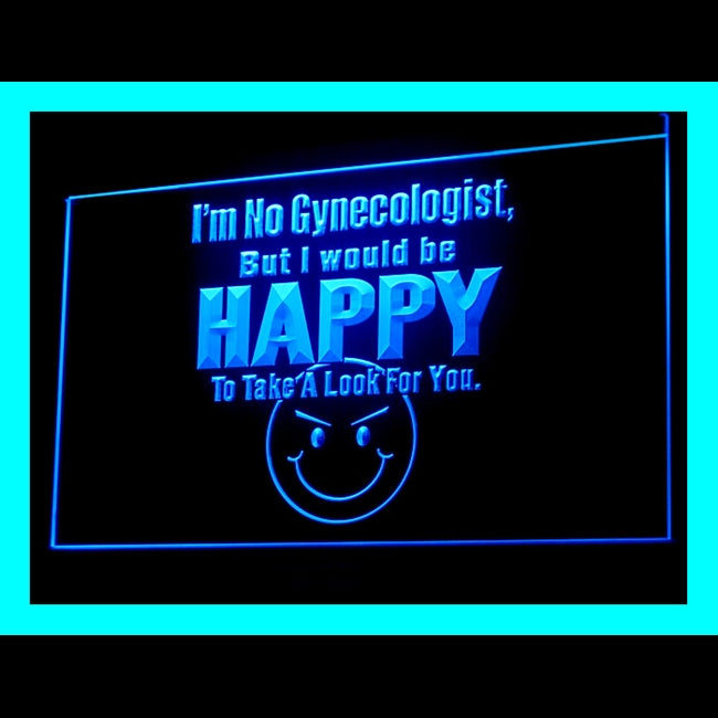 180055 I Am No Gynecologist Adult Store Shop Home Decor Open Display illuminated Night Light Neon Sign 16 Color By Remote