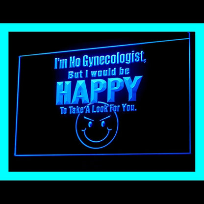 180055 I Am No Gynecologist Adult Store Shop Home Decor Open Display illuminated Night Light Neon Sign 16 Color By Remote