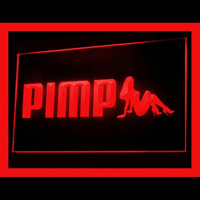180059 Pimp Nude Lady Adult Store Shop Home Decor Open Display illuminated Night Light Neon Sign 16 Color By Remote