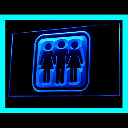 180061 Threesome Funny Adult Store Shop Home Decor Open Display illuminated Night Light Neon Sign 16 Color By Remote