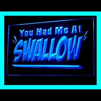 180063 You had me at Swallow Adult Store Shop Home Decor Open Display illuminated Night Light Neon Sign 16 Color By Remote
